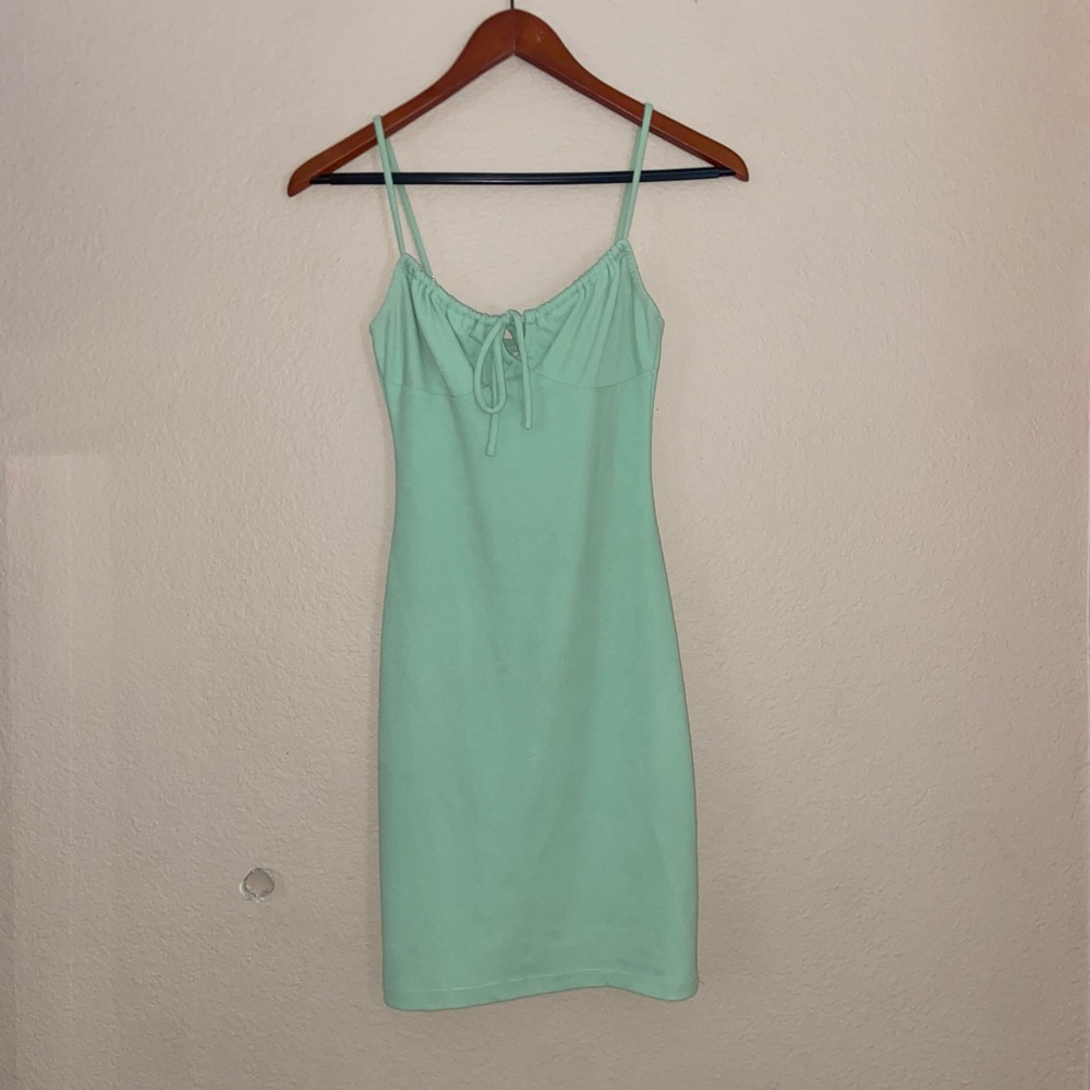 Green Princess Polly mini dress y2k bodycon street wear formal going out vibes - Picture 15 of 16